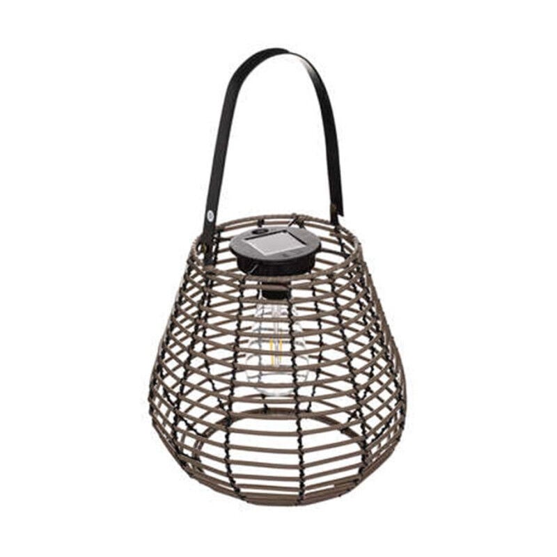 Lampe Solaire d'Extérieur 'Viky' 26cm Marron Tonka