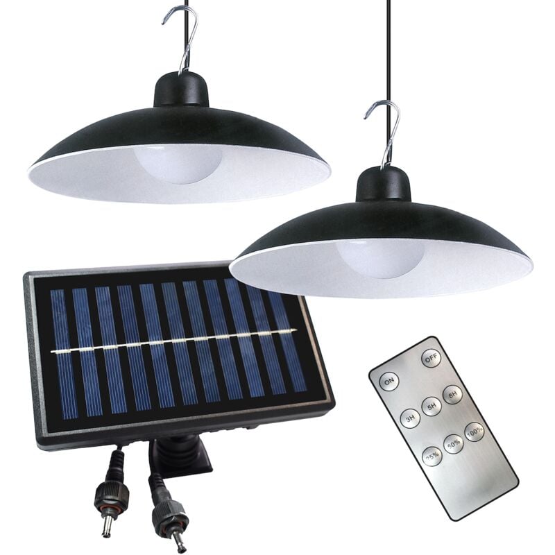 Lampe solaire double Saturne