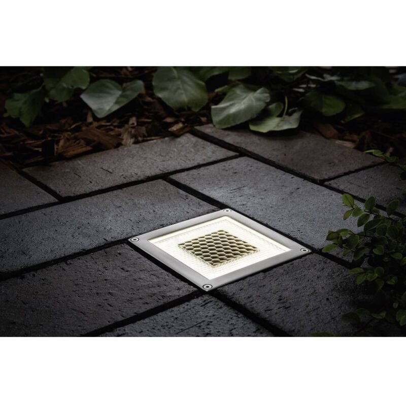 Lampe solaire encastrable Paulmann Cube 0.24 w acier inoxydable, transparent(e)