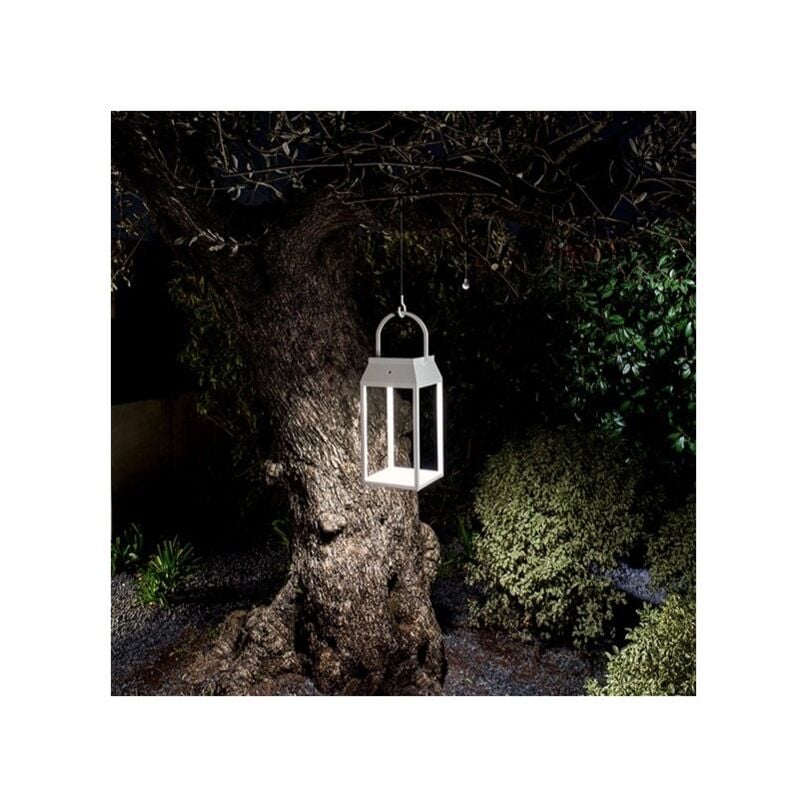 Lampe solaire et rechargeable intérieur/extérieur lanterna par Perenz Blanc Mat