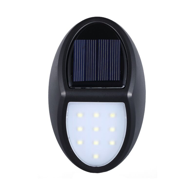 Lampe Solaire Exterieur,10 led lampe Solaire Applique Led,eclairage exterieur solaire IP65 étanche avec Capteur Crépusculaire pour