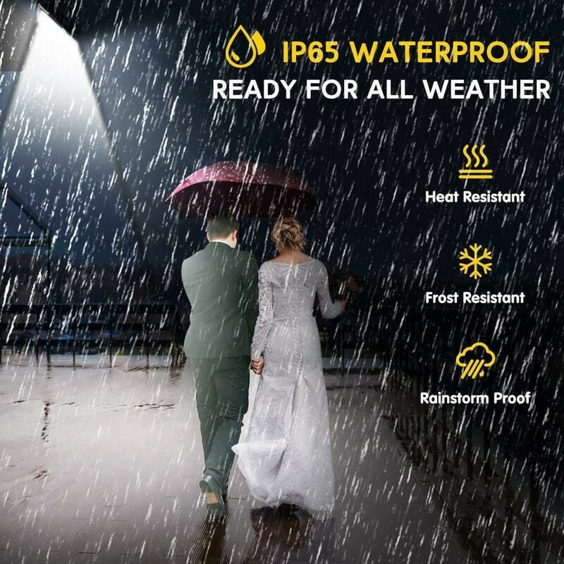 Lampe Solaire Extérieur 118 LEDDétecteur de mouvement éclairage Solaire Extérieur Spot sans Fil Sécurité étanche Lumière Solaire pour Jardin