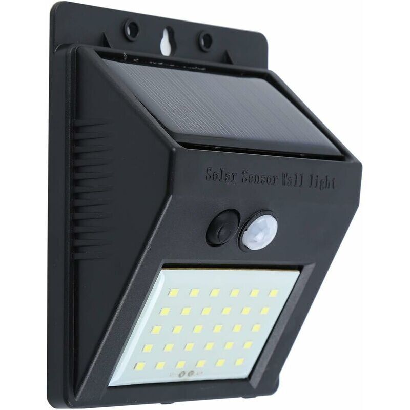 Lampe Solaire Extérieur, 30 led Lumière Solaire IP65 Etanche éclairage Solaire avec Détecteur de Mouvement Lampe de Sécurité sans Fil lampe mural