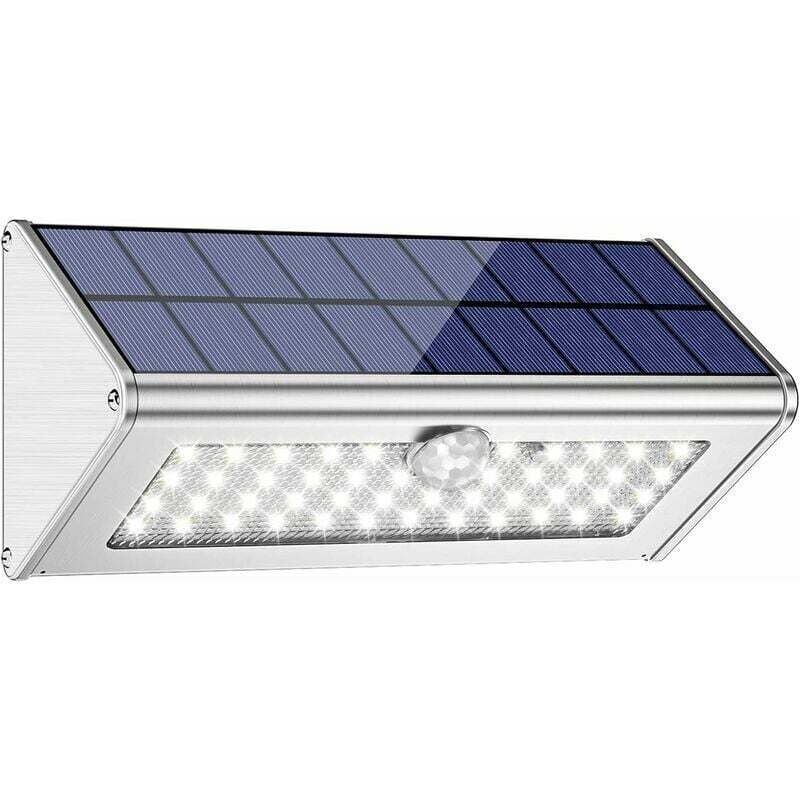 Gabrielle Lampe Solaire Extérieur 3000 lumens IP65 étanche Sans Fil Spot Solaire Lumière 4500mAh, 46 led lumiere projecteur solaire exterieur pour