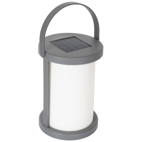 Lampe Solaire Extérieur "Clara" 18cm Gris