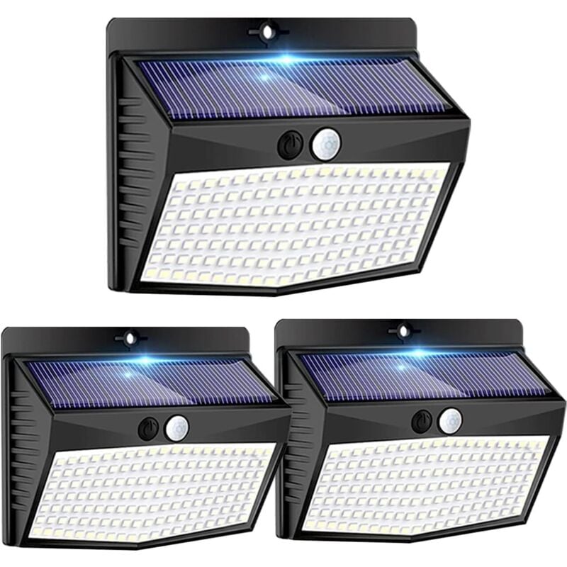 Image of Lampe Solaire Exterieur Détecteur de Mouvement, 138 led 3 Modes Lumiere Solaire Exterieur, IP65 Etanche Eclairage Exterieur Solaire pour Jardin,