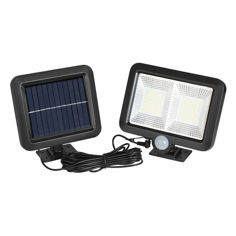 Debuns - Lampe Solaire Exterieur Detecteur de Mouvement, led Spot Solaire Exterieur, Étanche IP65 Angle d'éclairage de 120°, Lumière Solaire avec