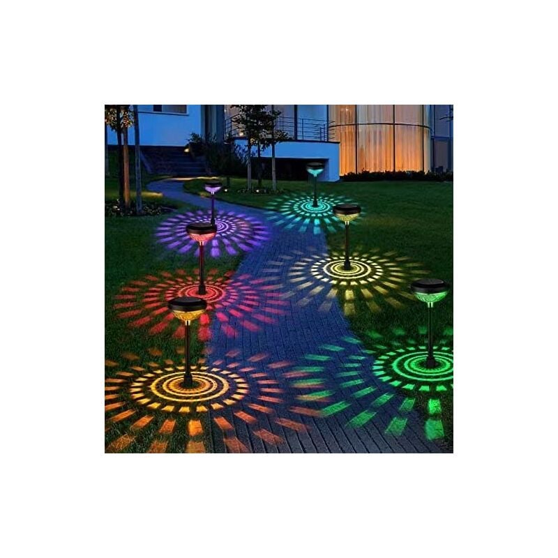 Linghhang - Lampe Solaire Exterieur Jardin, 2 Pièces Lumiere Solaire Extérieur Eclairage Jardin Déco, IP65 étanche Lampe Solaires Chemin Extérieur