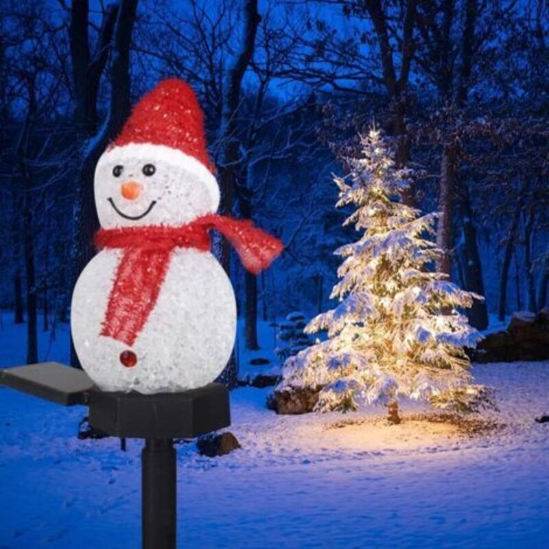 Lampe Solaire Extérieur Lampes Solaires Jardin Décoration de Noël Extérieur Lumineuse Etanche Lampe Sans Fil LED Guirlande Lumineuse Éclairage pour