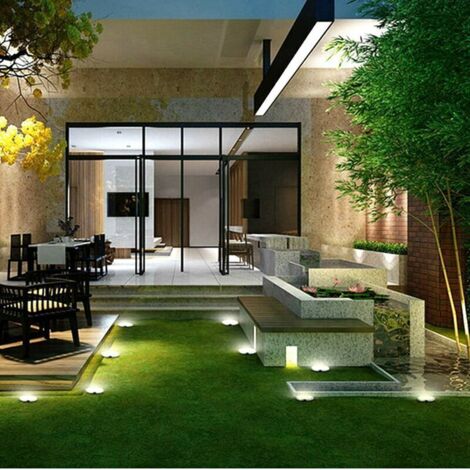 Groupe DDC Spot Solaire Encastrable Extérieur LED Lot De 3 Projecteur Jardin Lumiere Blanche 4000k Etanche Ip65 Detecteur Crepusculaire Eclairage Terrasse Allee Sans Fil Autonome 2277936445