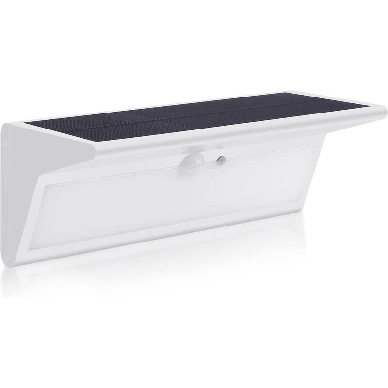 Lampe Solaire Extérieur,46LED 3000 mAh, lampe solaire extérieure très lumineuse avec détecteur de mouvement, 4 modes, applique murale étanche pour le