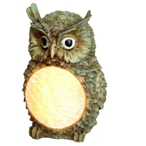 Lampe solaire hibou - Nik - Imperméable à LED - Décoratif pour jardin et théâtre