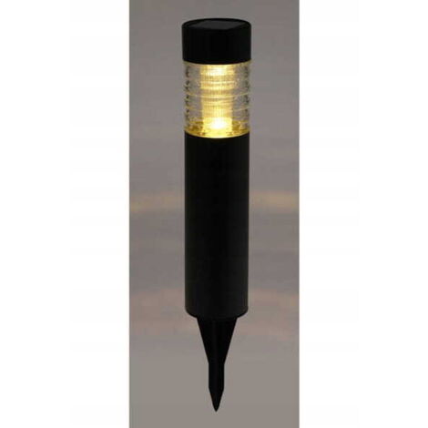 Lampe solaire jardin Koopman solar garden lamp acier inoxydable verre