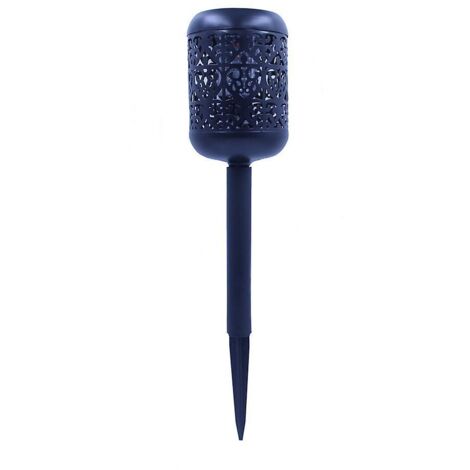 Lampe solaire lampe à flamme lampe à induction extérieure jardin cour pelouse prise de terre paysage décoratif-Ensoleillé