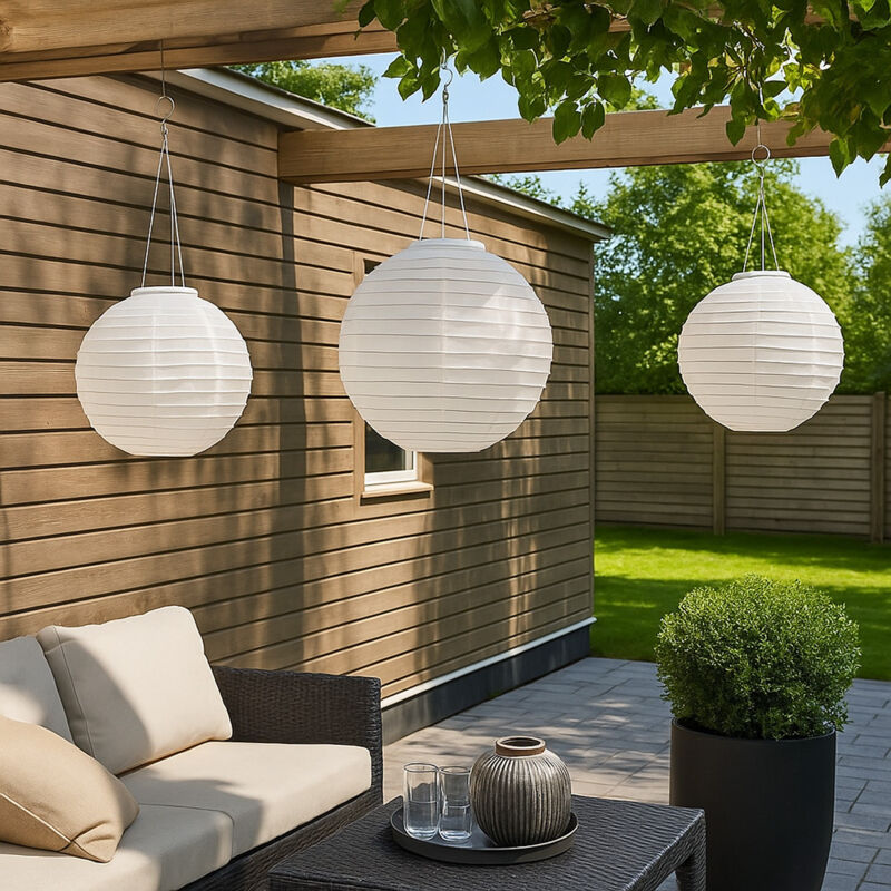 Lampe solaire Lampion Lampe d'extérieur led Lampe suspendue de jardin blanc Mariage Lanterne de fête Décoration de jardin, acier inoxydable Lampe solaire Lampion Lampe d'extérieur led Lampe suspendue de jardin blanc Mariage Lanterne de fête Décoration de jardin, acier inoxydable