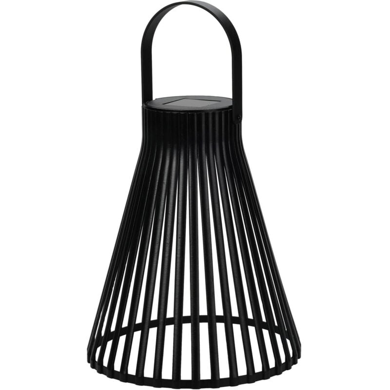 Lanterne solaire, noire, 23 cm