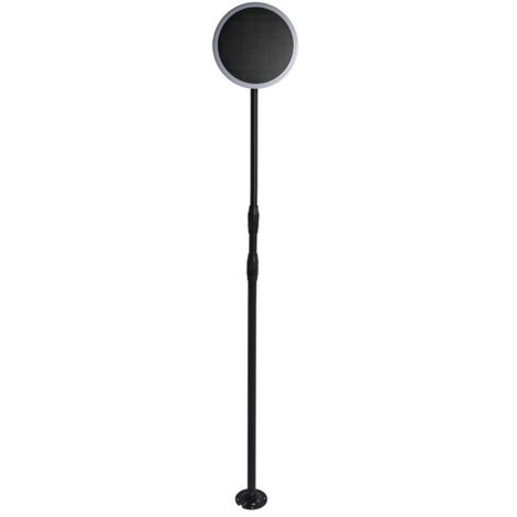 Lampe solaire LED de jardin 8W avec détecteur de crépuscularité Couleur noir et blanc 3000K IP65