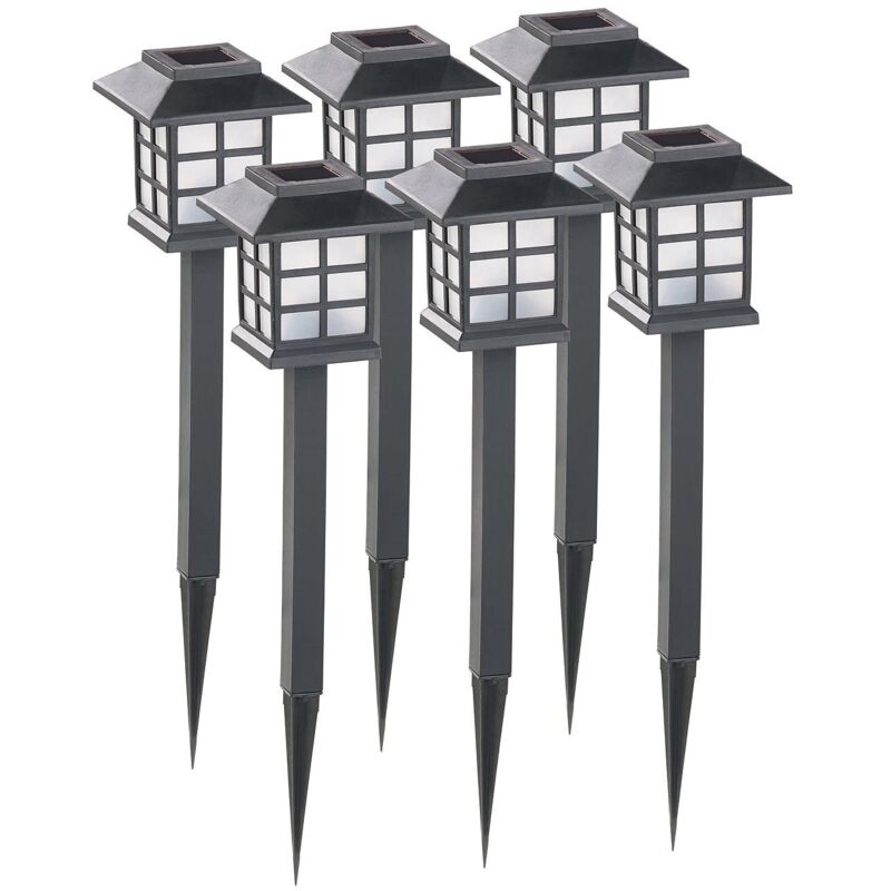 Lampe solaire LED d'extérieur pour cour, petite lanterne de palais, lampe de jardin à poser au sol, mini lampe solaire, étanche