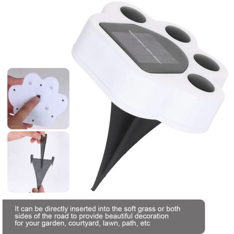 Lampe solaire LED en forme de patte d'ours, imperméable, luminaire décoratif d'extérieur, idéal pour un jardin, 1 unités