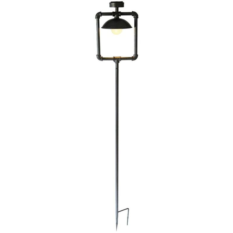 Vintage led Solaire Jardin Lampe Patio Éclairage Extérieur Plug Lumière Antique Noir