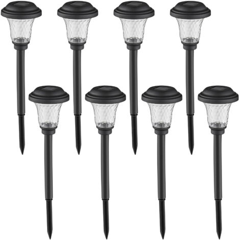 Lampe Solaire LED Jardin Chemin, Étanche, Lampe à Piquer Pelouse Extérieure, Éclairage Paysager Décoratif