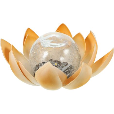 Lampe Solaire Led Lotus Étanche Décorative Extérieure Pour Jardin Cour