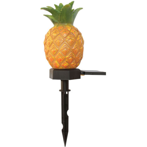 Lampe Solaire LED Lumière Cactus Pineapple avec Senseur Automatique PVC 29x10x10cm 31x8.5x8.5cm Unitaire Décoratif Extérieur