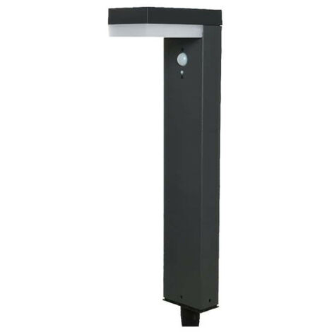 Lampe solaire Led sur pied avec capteur 9W 600 Lumens 16,5x10x70cm