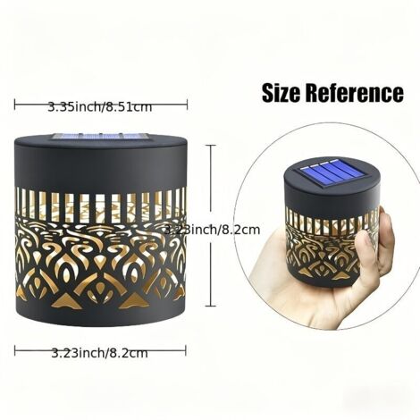 Lampe Solaire Mandala Extérieure en Métal Rose – LED à Chargement Automatique, Fixation Murale ou Clôture pour Jardin et Entrée