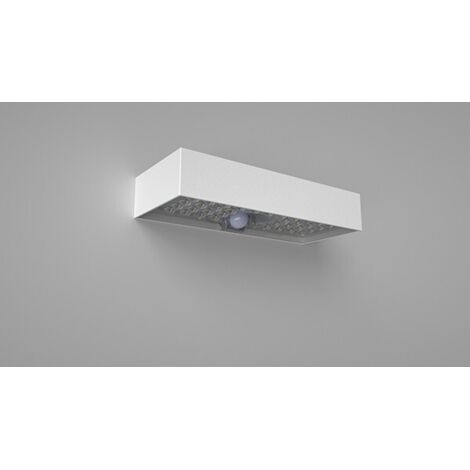 LAMPE SOLAIRE MURALE EXT. CAPTEUR BLANC - 800LM