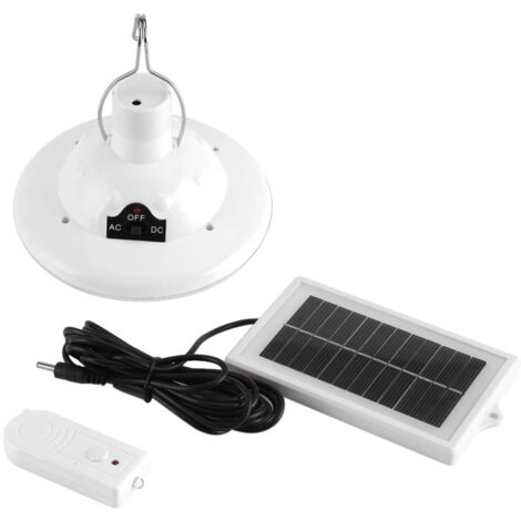 Lampe solaire portable à 22 LED pour tente, camping et jardin, avec télécommande