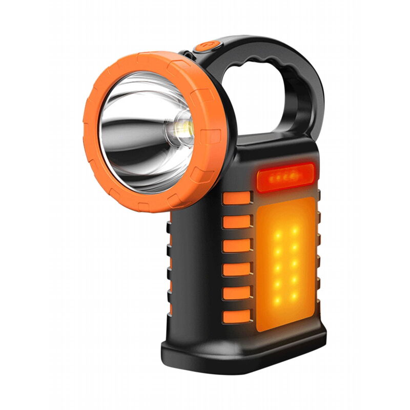 Feiyue - Lampe solaire portative à led haute luminosité, phares et feux latéraux, chargement usb, lampe multifonctionnelle pour camping en plein air