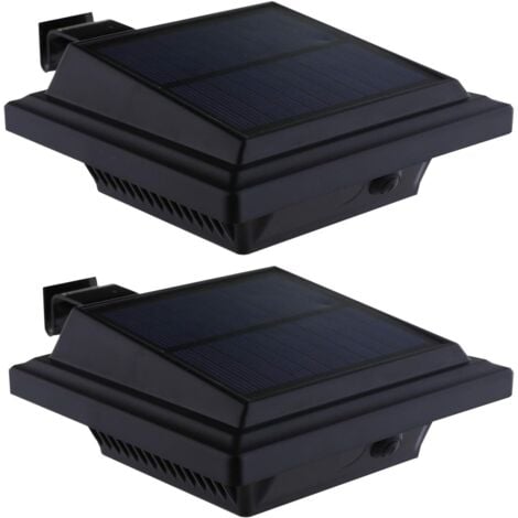 Lampes Murales Solaires Avec Capteur De Mouvement, Ip65 Étanche 3 Têtes Sécurité Extérieure, 74 Led Lumière De Projecteur Détectée Pour Garage, Jardin, Pa