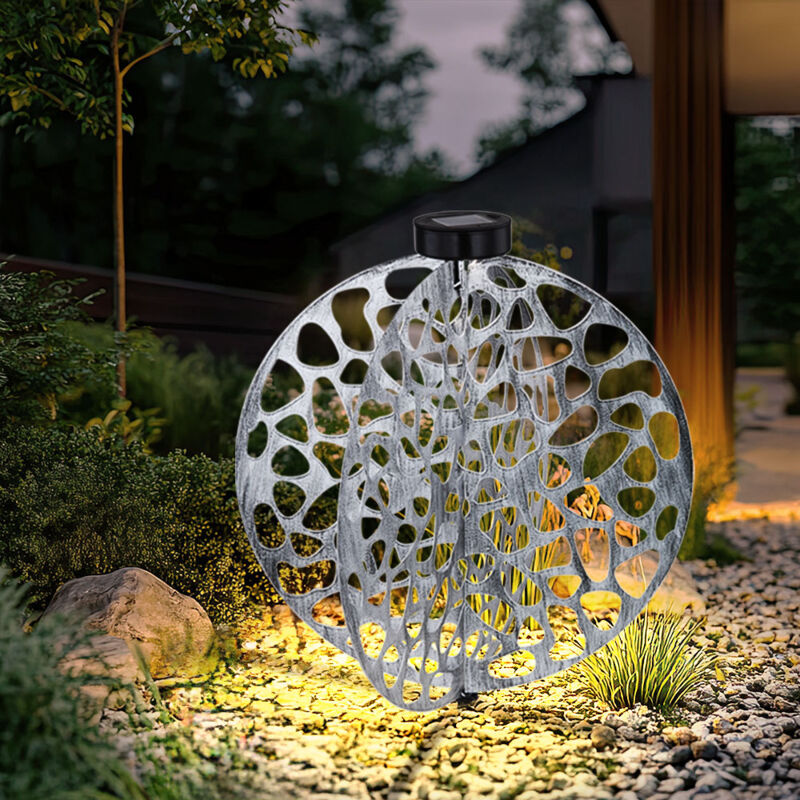 Globo Lighting - Lampe solaire sur piquet, lampe décorative orientale, lampe de jardin, lampe solaire en métal pour l'extérieur, métal, 1x led blanc