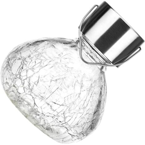 Lampe Solaire Suspendue Verre Cracked Pour Décoration De Jardin Éclairage