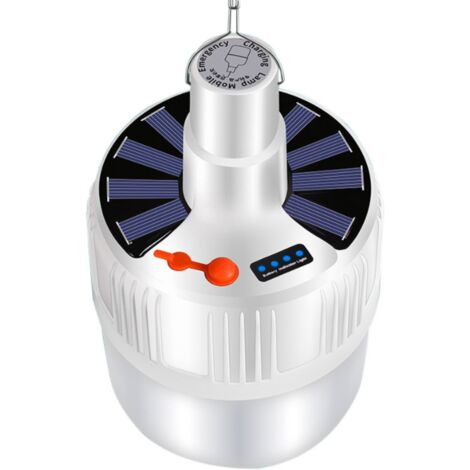 Lampe solaire,ampoule de charge solaire,Lumière blanche,avec télécommande