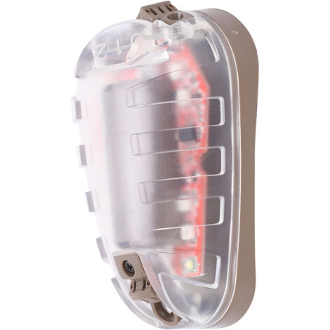 Lampe Strobe IR pour Casque de Nuit, Signal d'Urgence Étanche avec LED Rouge Clignotante