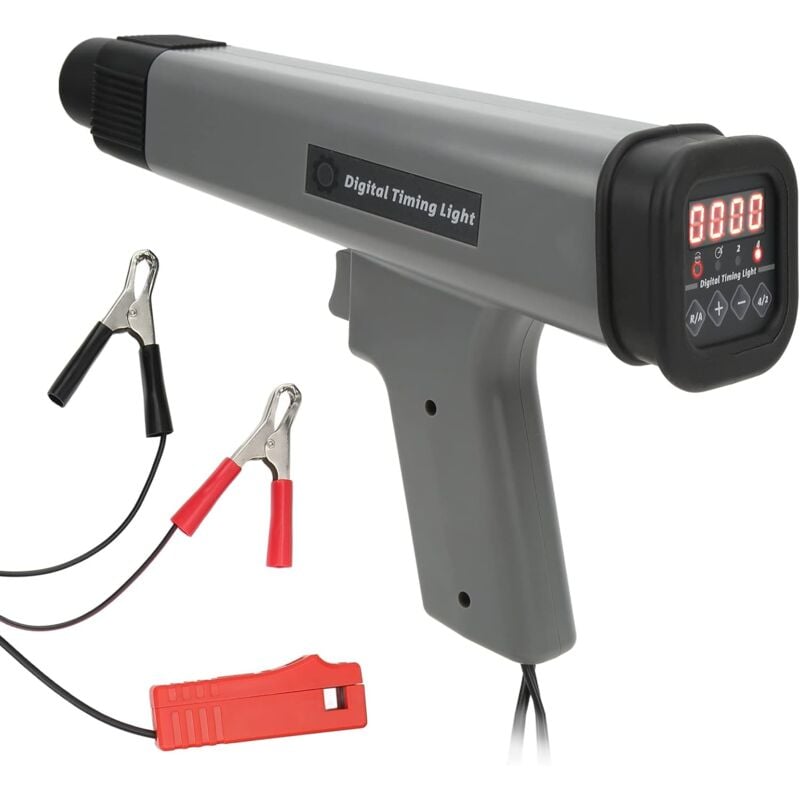Gotrays - Lampe Stroboscopique D'allumage, Lampe Stroboscopique 12 v Inductive à Essence Numérique, Affichage Numérique, Moteur de Réparation