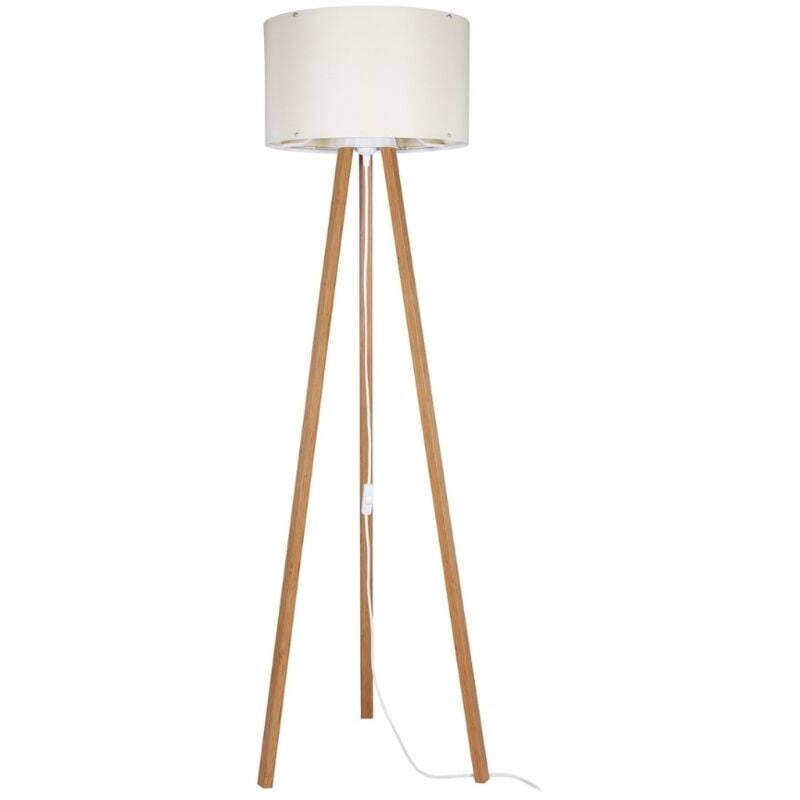 Lampe sur pied 36x136,5 cm chêne crème