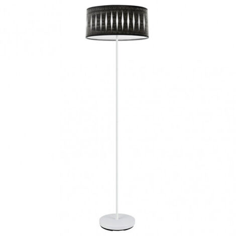 Lampe sur pied Abrila PIRON blanc métal bois 165 cm