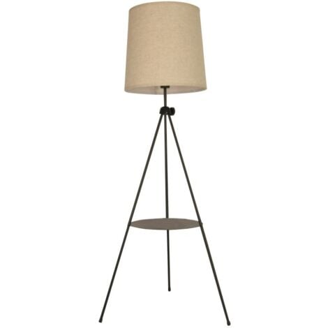 Lampe sur pied avec tablette "Madison" - Beige