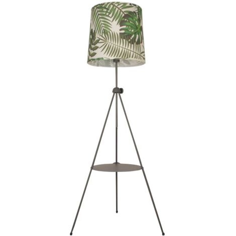 Lampe sur pied avec tablette "Madison" - Vert
