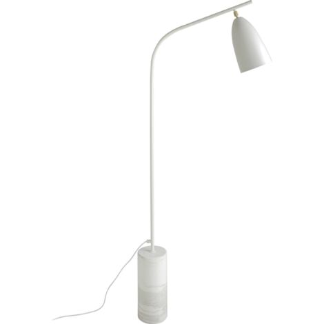 Lampe sur pied design marbre Angel Cerda - Blanc marbré éclatant