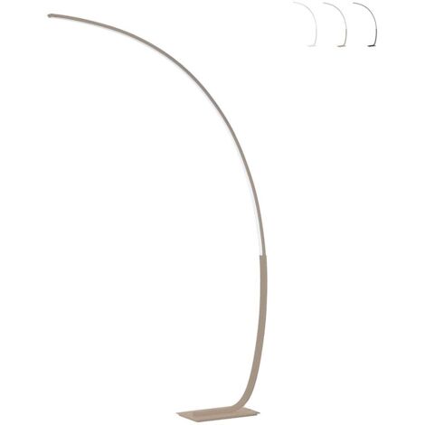 Lampe sur pied en arc avec LED en métal H160cm Keep