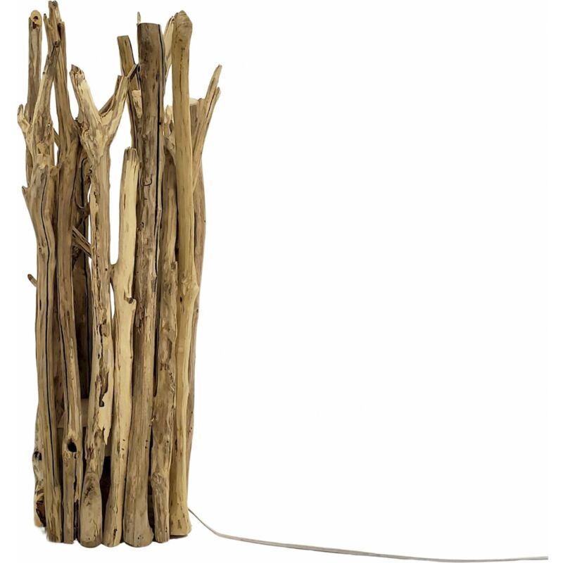 Lampe sur pied en bois naturel ambiance chaleureuse - bois naturel clair Lampe sur pied en bois naturel ambiance chaleureuse - bois naturel clair