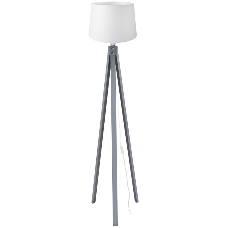 Lampe sur pied grise 45x135 cm