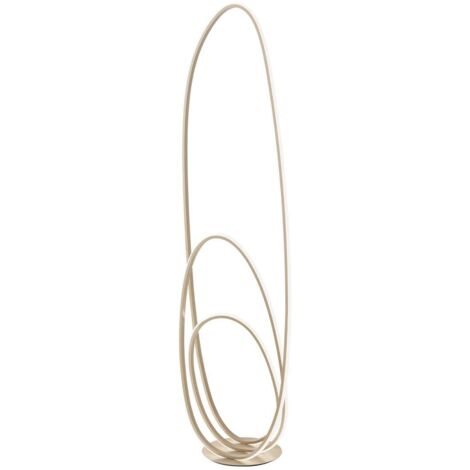 Lampe sur pied LED dimmable design moderne sculptural Golden