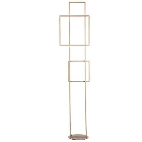 Lampe sur pied LED dimmable en métal design moderne Dowel - Or