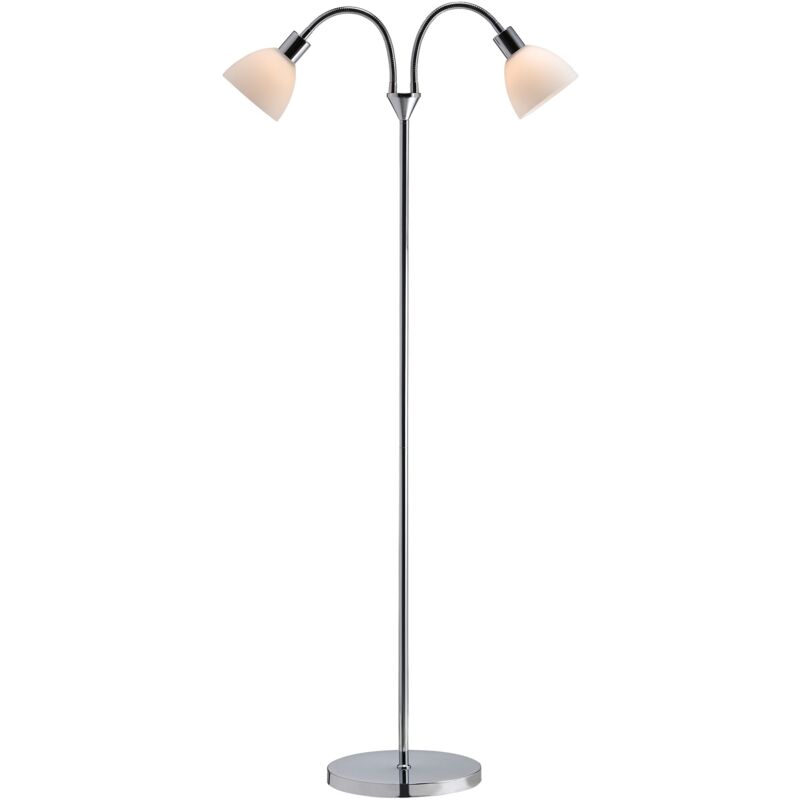 Lampadaire ray Double Métal Chromé, H.158 - IP20 - E14 / Nordlux Intérieur