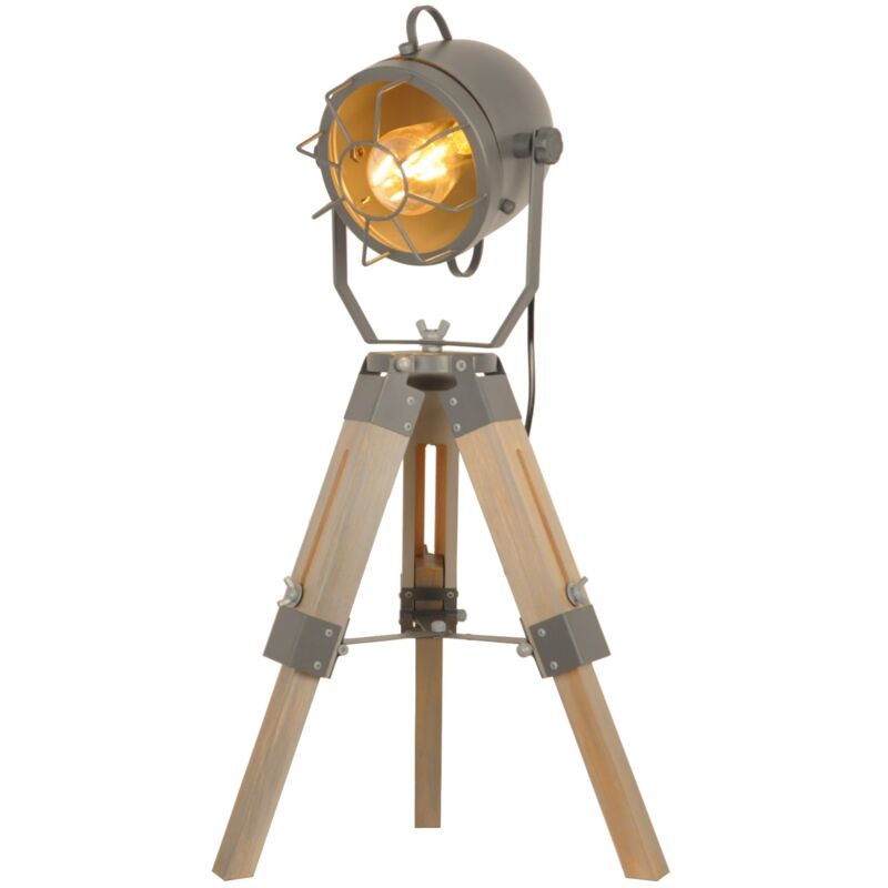 Barcelona Led – Lampe sur pied vintage trépied extensible en bois et métal – Hauteur ajustable 10 cm – Douille E27 40W – Pour maisons et commerces Barcelona Led – Lampe sur pied vintage trépied extensible en bois et métal – Hauteur ajustable 10 cm – Douille E27 40W – Pour maisons et commerces